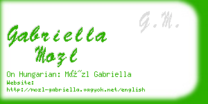 gabriella mozl business card